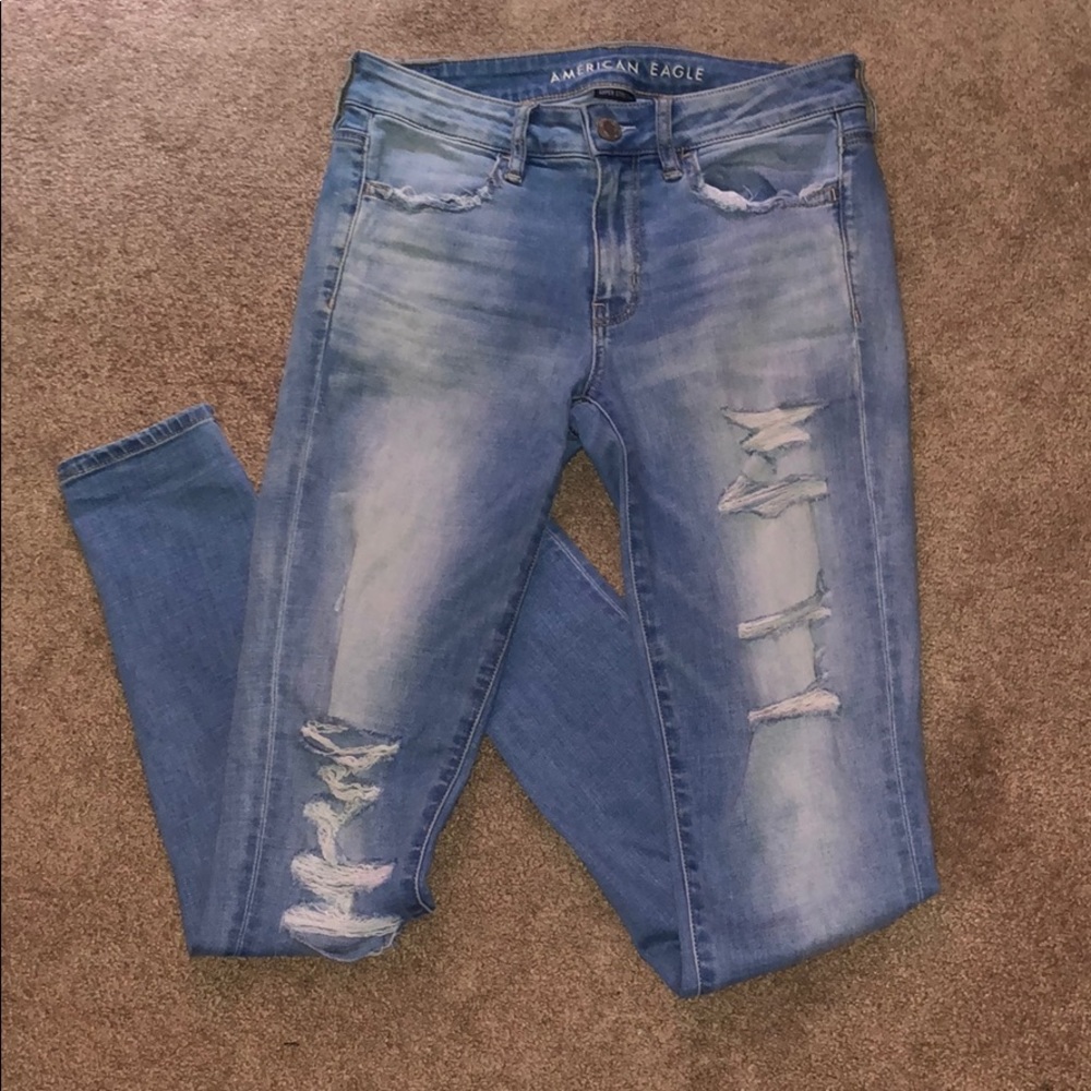 american eagle ripped jeans